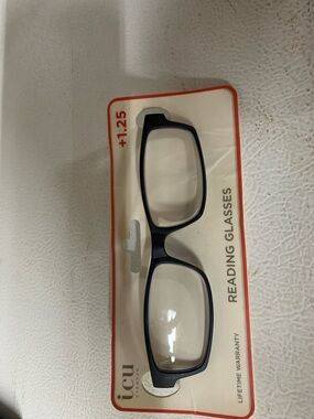 Reading Glasses +1.25 in Black Frame